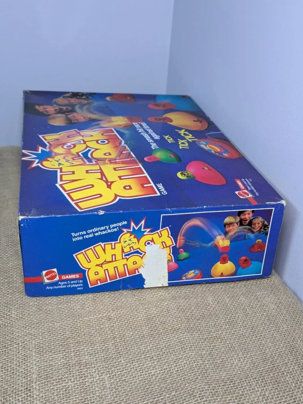 1986 Whack Attack Mattel Games Whack A Mole Family Game Toy 100% Complete Works